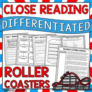 Roller Coaster Reading Comprehension Design A Theme Park Roller Coaster Reading Answers - Roller Coaster Reading Answers