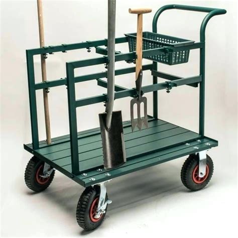rolling garden tool cart