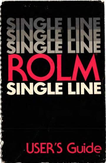Download Rolm 240 User Guide 