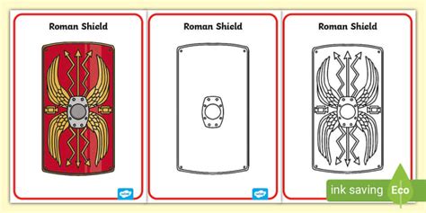 Roman Chariot Shield Template