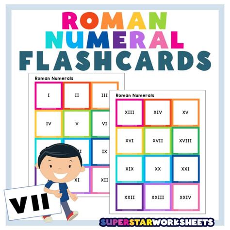 Roman Numerals Flashcards Superstar Worksheets Roman Numeral Worksheet - Roman Numeral Worksheet