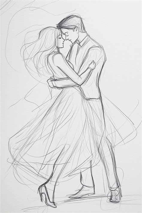 Romantic Couple Poses Drawing Reference
