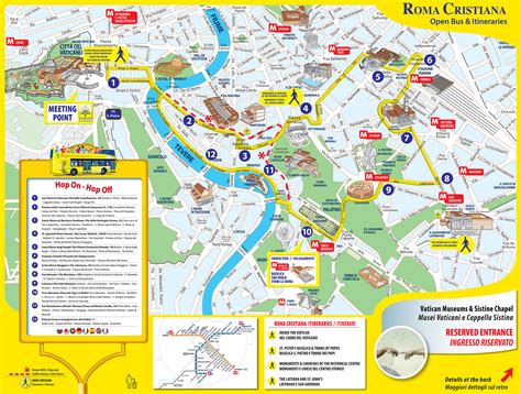 Rome Tourist Guide Map