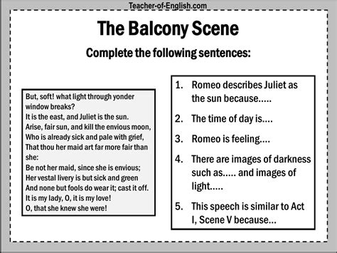Romeo And Juliet Balcony Scene Worksheet Pdf United Romeo And Juliet Movie Comparison Worksheet - Romeo And Juliet Movie Comparison Worksheet
