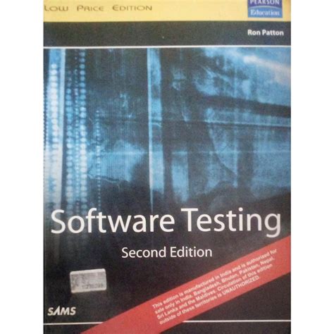Ron Patton Software Testing Second Edition Pearson Education 2007