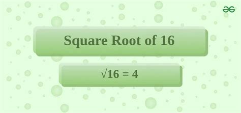 Root Of 16