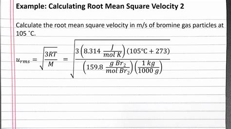 Root Square Mean Velocity