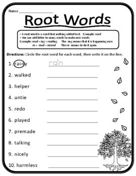 Root Words Practice Worksheets Amp Teaching Resources Tpt Root Words Practice Worksheet - Root Words Practice Worksheet