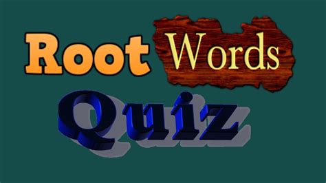 Full Download Root Words Quiz Bbc 