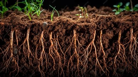 roots in soil