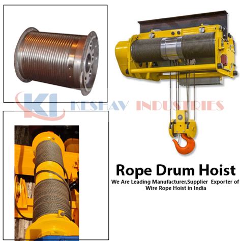 rope drum hoist design