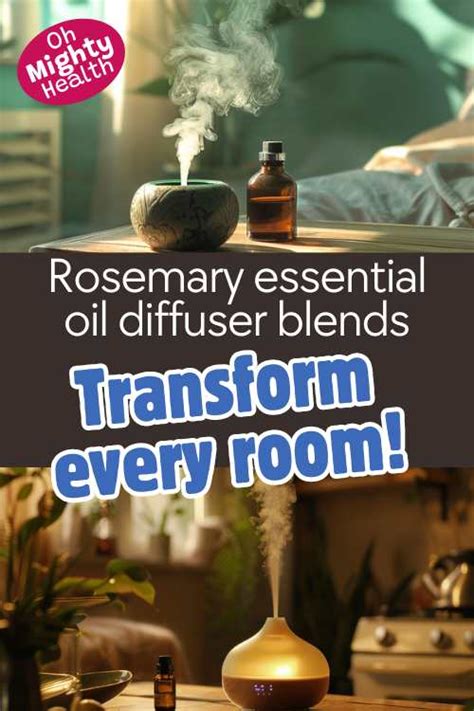 rosemary essential oil in diffuser