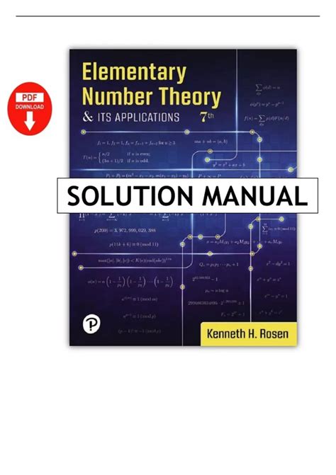 Rosen Elementary Number Theory Solution Manual