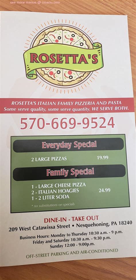 Rosetta's Pizza