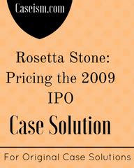 Rosetta Stone Ipo Case Study