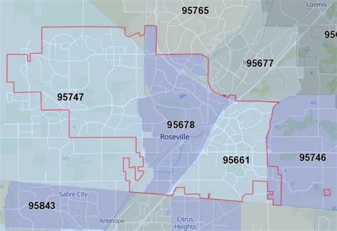 roseville california zip code