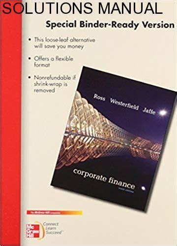 Read Ross Corporate Finance 10Th Edition Solutions Manual 