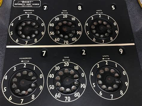 rotary dial dart scoreboard