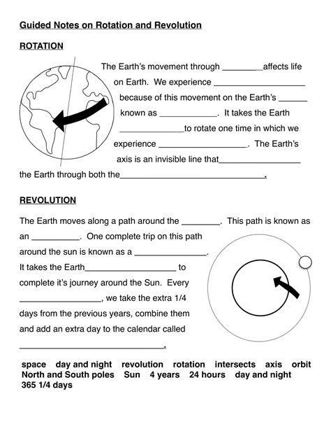 Rotation And Revolution Worksheets The Homeschool Daily Earth S Rotation Worksheet 4th Grade - Earth's Rotation Worksheet 4th Grade