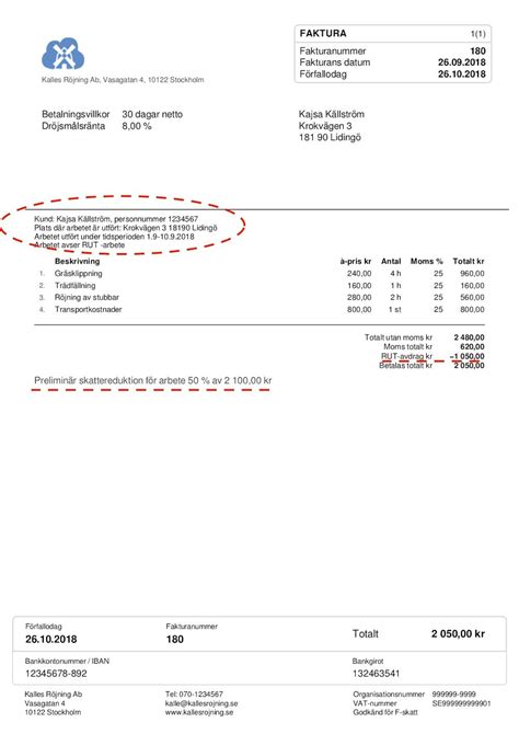 rotavdrag deklaration
