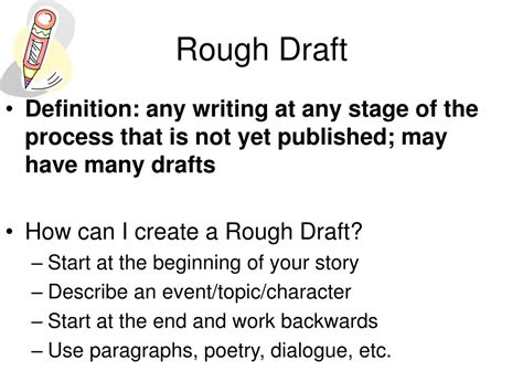 Rough Draft Definition