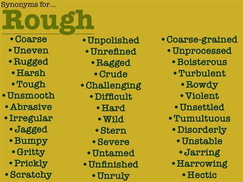 Rough Synonym