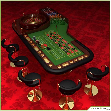 roulette casino 3d model gvai