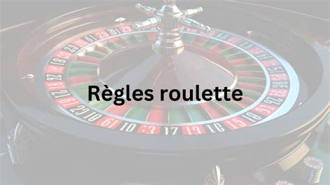 roulette casino regle france