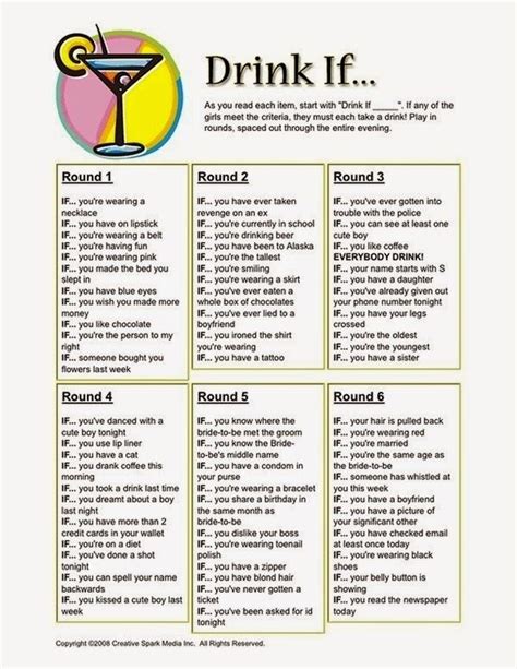 roulette drinking game questions