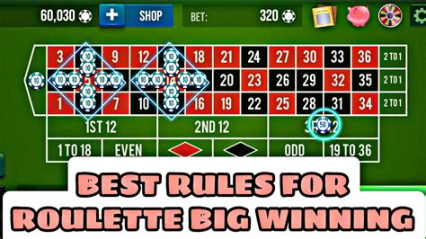 roulette winning tips