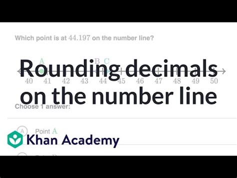 Round Decimals Practice Khan Academy Rounding Decimals On A Number Line - Rounding Decimals On A Number Line