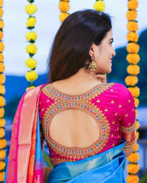 Round Shape Back Side Blouse