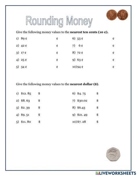 Rounding Money Worksheets Super Teacher Worksheets Round To The Nearest Dollar Worksheet - Round To The Nearest Dollar Worksheet