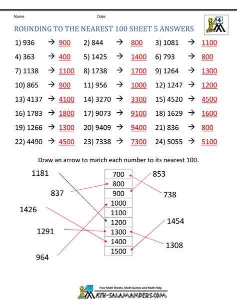 Rounding Numbers And Money To Nearest Ten Thousand Rounding To The Nearest Dollar Worksheet - Rounding To The Nearest Dollar Worksheet