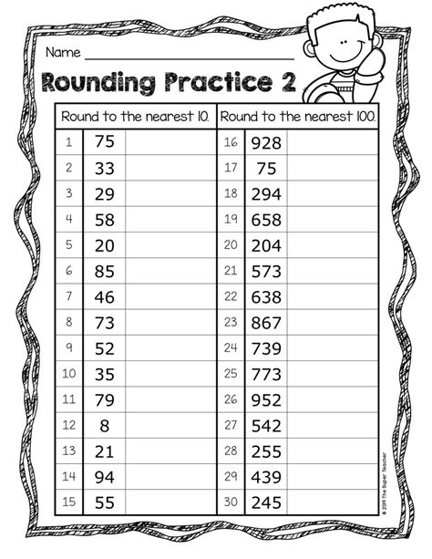 Rounding Practice Worksheets Rounding Practice Worksheet - Rounding Practice Worksheet