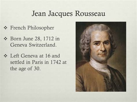 rousseau biography cmu