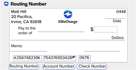 routing and account number