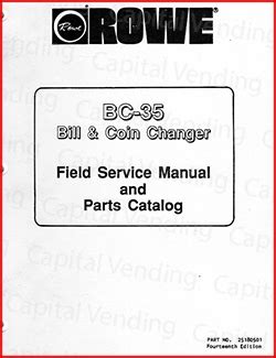 rowe bc 35 manual