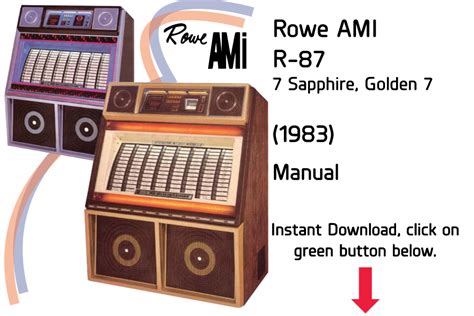 Read Online Rowe Ami Jukebox Manual R89 