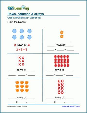 Rows Columns Amp Arrays K5 Learning Rows And Columns Worksheet 2nd Grade - Rows And Columns Worksheet 2nd Grade