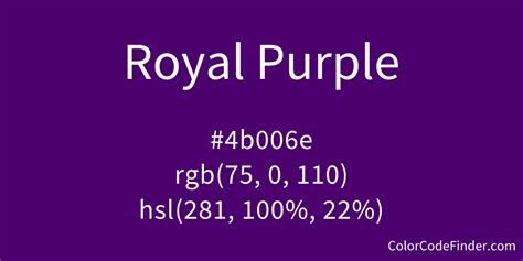 royal purple color code