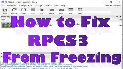 Rpcs3 Freeze Fix