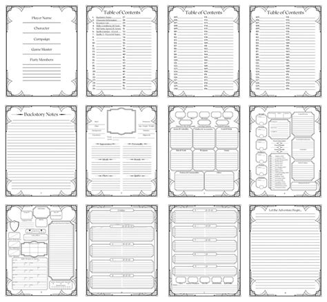 rpg journal campaign notebook role playing game l