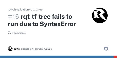 rqt_tf_tree fails to run due to SyntaxError #16 - Github