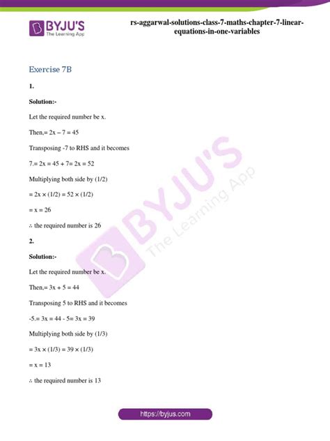 Rs Aggarwal Class 7 Exercise 2a