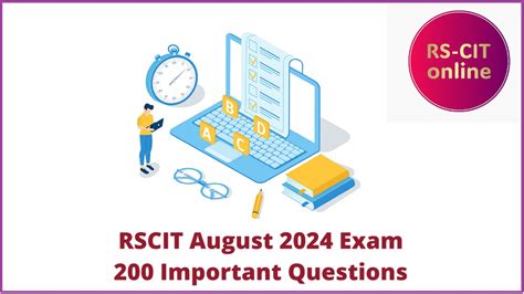 Read Online Rscit Paper Important Questions 