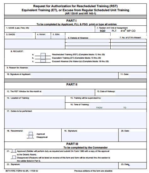 Rst Form