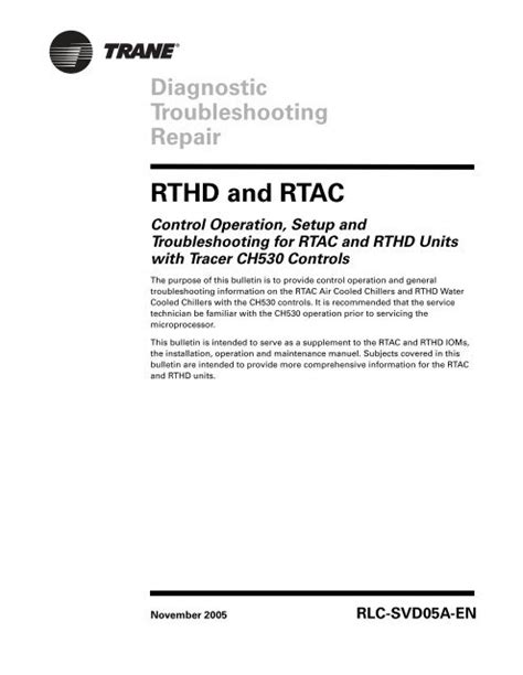Download Rthd And Rtac Trane 