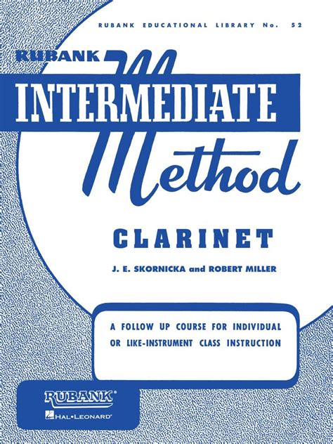 Read Online Rubank Intermediate Method Clarinet Rubank Educational Library 