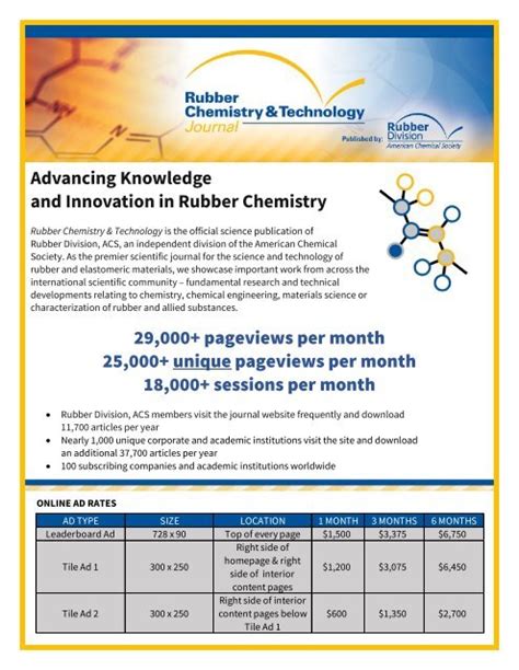 Rubber Chemistry Amp Technology Journal Rubber Division Acs Rubber Science - Rubber Science